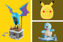 3 Pokemon Toys: Building toys and Squishmallow