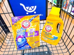 arm hammer detergent in shopping cart