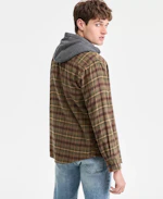 Men's Layered-Look Flannel Shirt