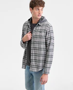 Men's Layered-Look Flannel Shirt