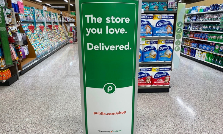 Publix's Instacart grocery delivery charges higher grocery prices and a $3.99 delivery fee.