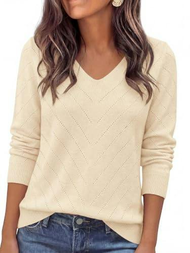 PRETTYGARDEN Women's V-Neck Sweater