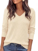 PRETTYGARDEN Women's V-Neck Sweater