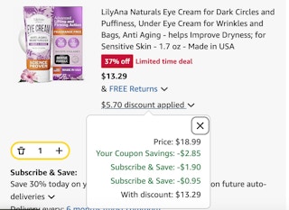 LilyAna Naturals Eye Cream Discount