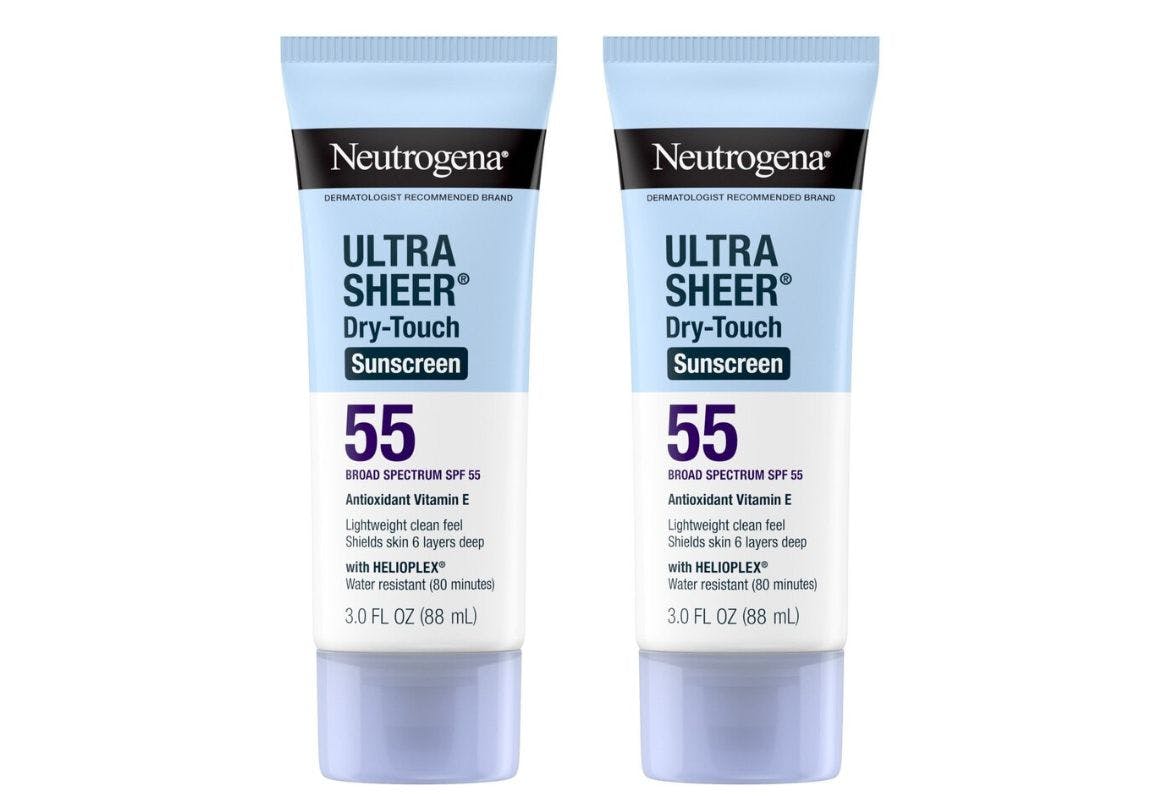 2 Neutrogena Ultra Sheer Sunscreens