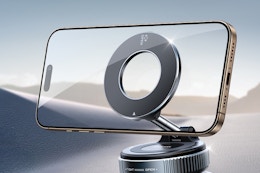 car mount being used