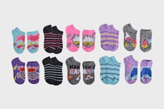 socks on a grey background