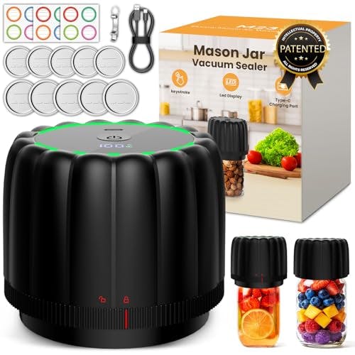 Electric Mason Jar Vacuum Sealer Kit
