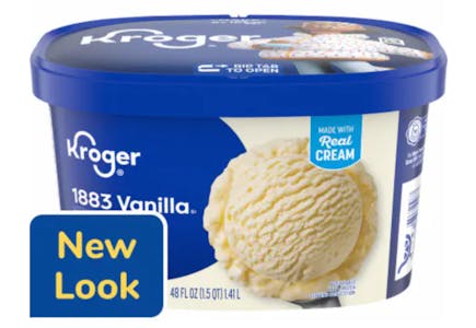 Kroger Ice Cream Tub