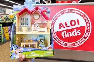 aldi bluey playset handheld near aldi sign