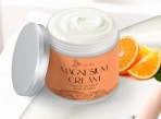 a jar of magnesium cream 