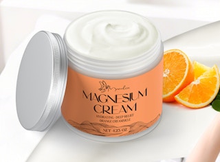 a jar of magnesium cream 