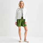 Women's Linen Pleated Shorts