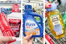 collage with purex, garnier, and colgate products