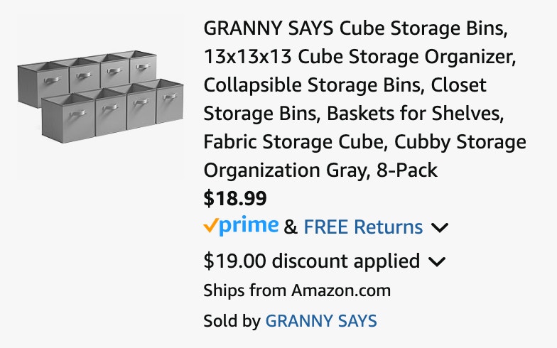 storage cube screenshot