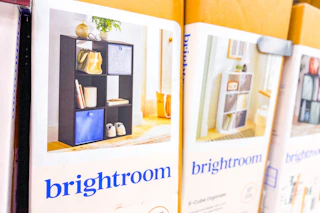 brightroom cube organizers sitting on a target shelf