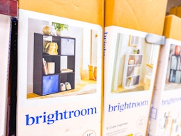 brightroom cube organizers sitting on a target shelf