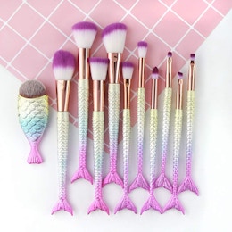 Mermaid-Themed Makeup Brushes Set, Only $4.49 After Amazon Promo Code card image