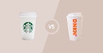 which is cheaper: starbucks versus dunkin donuts graphic