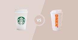 which is cheaper: starbucks versus dunkin donuts graphic