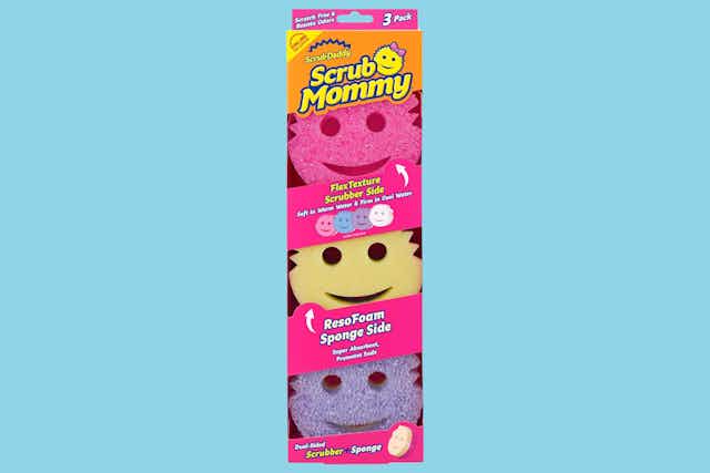 Scrub Mommy Dish Scrubber 3-Pack, Now $12.59 on Amazon card image