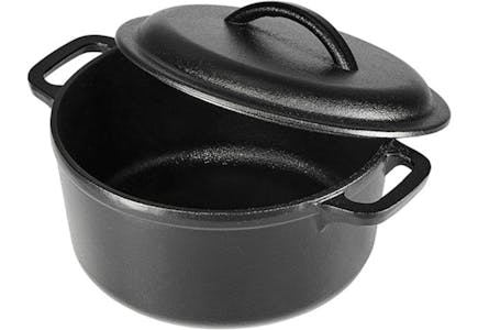 Amazon Basics Cast Iron Dutch Oven