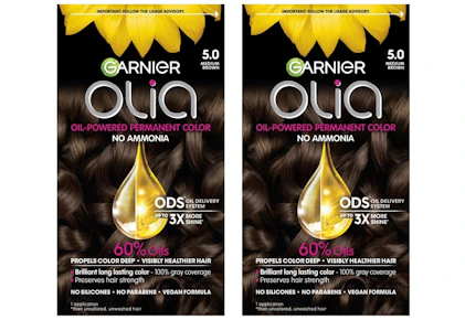 2 Garnier Olia Hair Color Boxes