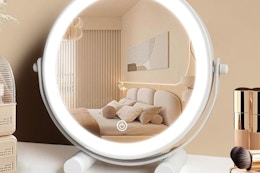 Vanity Mirror With Lights, Just $9.49 on Amazon card image