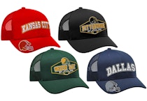 Embroidered Football Trucker Cap