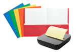 1 Post-it Dispenser + 1 Folder