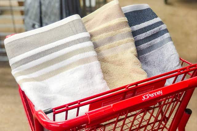 These Popular Bath Towels at JCPenney Are Just $3.49 card image