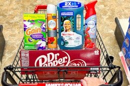 family dollar weekly deals dr pepper mr clean febreze gain glade