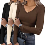 Women's Long Sleeve Shirts 3-Pack