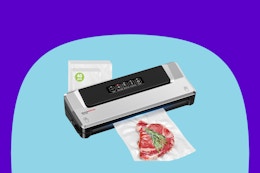 Vacuum Sealer Machine With 40 Bags, Under $20 on Amazon card image