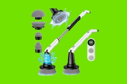 Cordless Spin Scrubber With 4 Heads, Now $18 for Prime Members card image