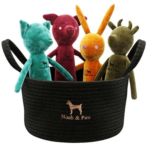 Noah & Paw Luxury Dog Toy Basket Set