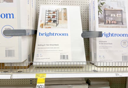 Brightroom Rolling Shoe Rack