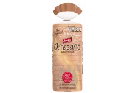 2 Sara Lee Artesano Bread Loaves