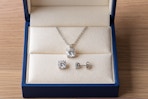 a necklace and earring set