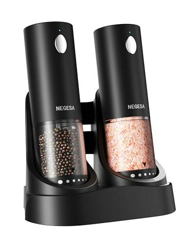 Electric Salt and Pepper Grinder Set
