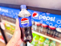 In-store image taken at Walmart of a bottle of Pepsi soda pop