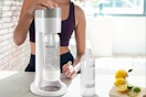 the sparkling water machine on a table