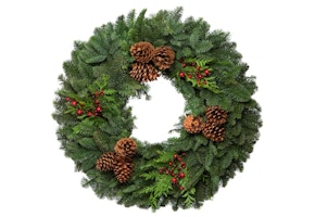 Wreath With Cedar Accents