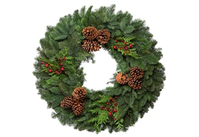 Wreath With Cedar Accents