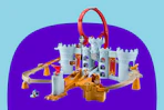 Stock image of the Hot Wheels Mario Kart Bowsers Castle Track Set
