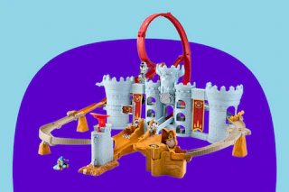 Stock image of the Hot Wheels Mario Kart Bowsers Castle Track Set