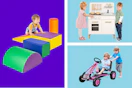 Jungle gym, Play Kitchen and Go Kart