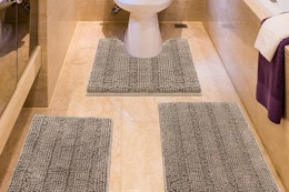 3-Piece Bathroom Mat Set, Only $15.86 on Amazon (Reg. $50) card image