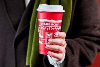 starbucks red holiday cup