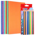 Blank Books & Colored Pencils 8-Pack